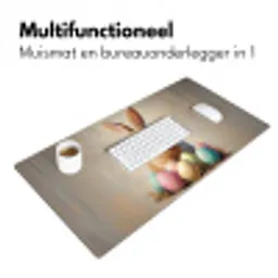 Paashaas - Pastel - Eieren Muismat XXL klein -sfeer4