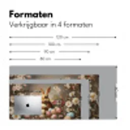 Paashaas - Lente - Paaseieren Muismat XXL klein -sfeer5