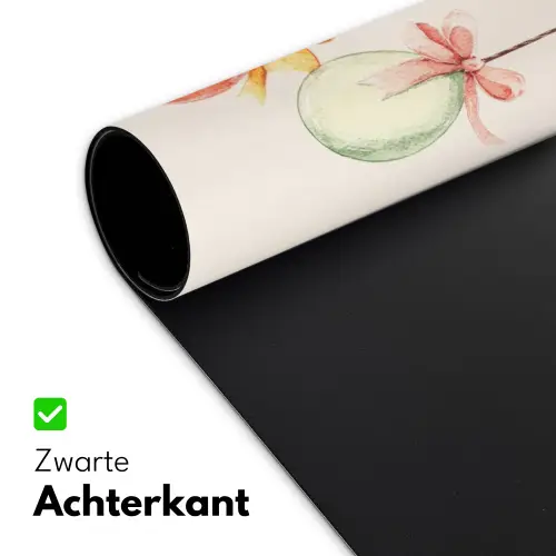 Paastak - Strikje - Eieren Muismat XXL klein -sfeer2
