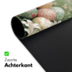 Paaseieren - Pasteltinten - Bloemen Muismat XXL klein -sfeer2
