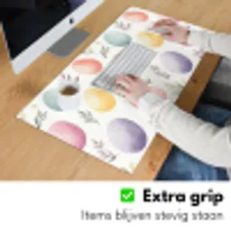 Eieren - Kleurrijk - Patroon Muismat XXL klein -sfeer3
