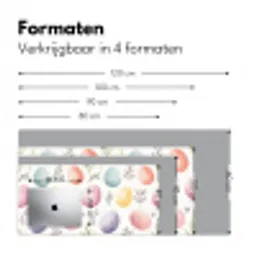 Eieren - Kleurrijk - Patroon Muismat XXL klein -sfeer5