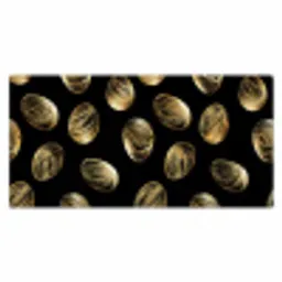Eieren - Goud - Patroon Muismat XXL klein -3d_leeg