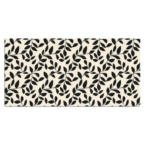 Elegant - Patroon - Zwart - Beige Muismat XXL klein 681 -3d_leeg