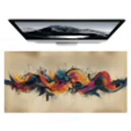 Explosie - Kleurrijk - Vormen - Abstract Muismat XXL klein -zzz3d