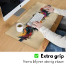 Explosie - Kleurrijk - Vormen - Abstract Muismat XXL klein -sfeer3