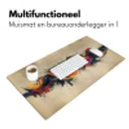 Explosie - Kleurrijk - Vormen - Abstract Muismat XXL klein -sfeer4