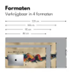 Explosie - Kleurrijk - Vormen - Abstract Muismat XXL klein -sfeer5