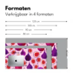 Vijgen - Roze - Paars Muismat XXL klein -sfeer5