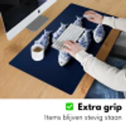 Vissen - Delfts - Blauw - Keramiek Muismat XXL klein -sfeer3