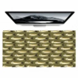 Vis - Patroon - Groen Muismat XXL klein 681 -zzz3d