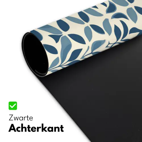 Flora - Modern - Blauw Muismat XXL klein 681 -sfeer2