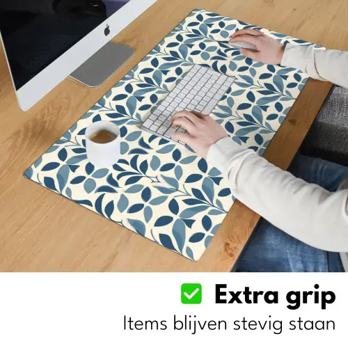 Flora - Modern - Blauw Muismat XXL klein 681 -sfeer3