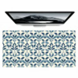 Flora - Modern - Blauw Muismat XXL klein 681 -zzz3d
