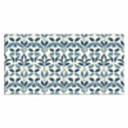 Flora - Modern - Blauw Muismat XXL klein 681 -3d_leeg