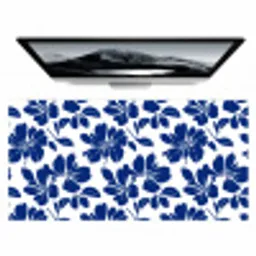 Floraal - Modern - Blauw Muismat XXL klein 681 -zzz3d