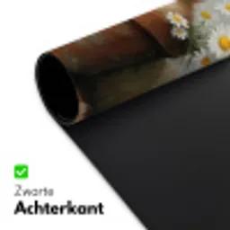 Bloempot - Kuiken - Bloemetjes Muismat XXL klein -sfeer2