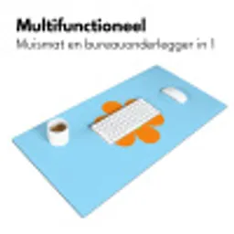 Bloem - Smiley - Kleurrijk Muismat XXL klein -sfeer4