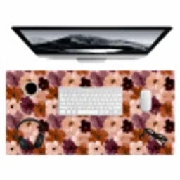 Bloemen - Abstract - Aardetinten Muismat XXL klein 681 -3d