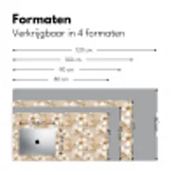 Bloemen - artistiek - Goud Muismat XXL klein 681 -sfeer5