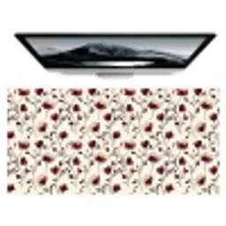 Bloemen - Botanisch - Bordeaux Muismat XXL klein 681 -zzz3d