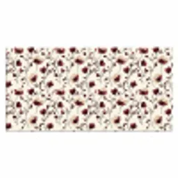Bloemen - Botanisch - Bordeaux Muismat XXL klein 681 -3d_leeg