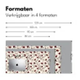 Bloemen - Botanisch - Bordeaux Muismat XXL klein 681 -sfeer5
