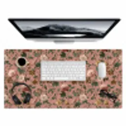 Bloemen - Klassiek - Roze Muismat XXL klein 681 -3d