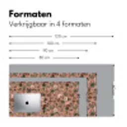 Bloemen - Klassiek - Roze Muismat XXL klein 681 -sfeer5