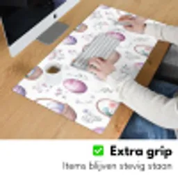 Bloemen - Paaseieren - Patroon Muismat XXL klein -sfeer3