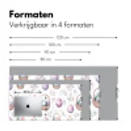 Bloemen - Paaseieren - Patroon Muismat XXL klein -sfeer5