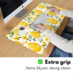 Bloemen - Paaseieren - Geel Muismat XXL klein -sfeer3