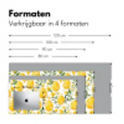 Bloemen - Paaseieren - Geel Muismat XXL klein -sfeer5