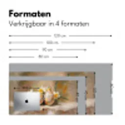 Bloemen - Eieren - Geschilderd Muismat XXL klein -sfeer5