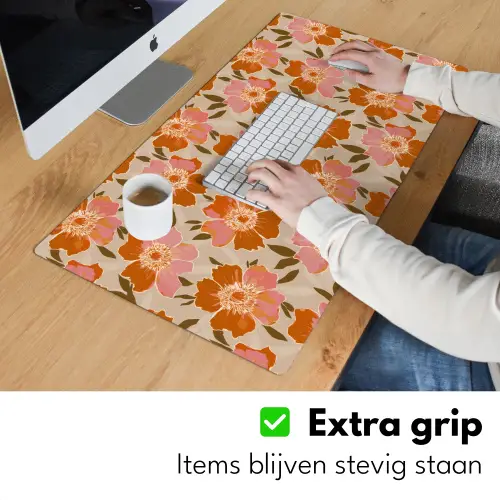 Bloemen - Motief - Retro Muismat XXL klein 681 -sfeer3