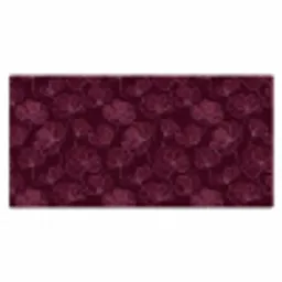 Bloemen - Patroon - Bordeauxrood Muismat XXL klein 681 -3d_leeg