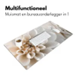 bloemen-wit-natuur Muismat XXL klein -sfeer4