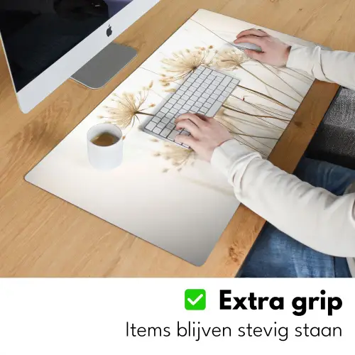 bloemen-wit-zonlicht Muismat XXL klein -sfeer3