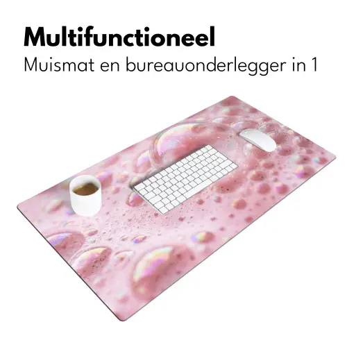 Schuim - Structuur - Roze Muismat XXL klein -sfeer4