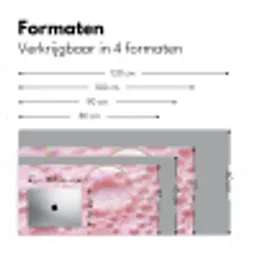 Schuim - Structuur - Roze Muismat XXL klein -sfeer5