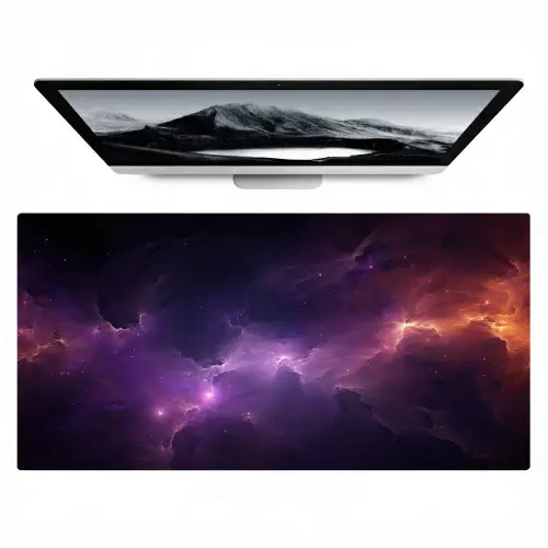 galaxy-neon-paars-sterren-gaming Muismat XXL klein -zzz3d