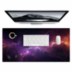 galaxy-neon-paars-sterren-gaming Muismat XXL klein -3d