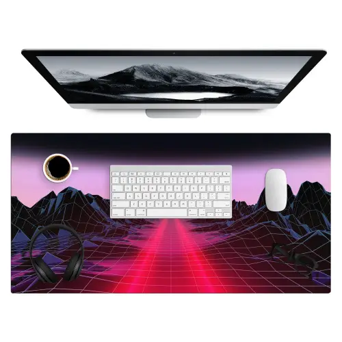 gaming-futuristisch-neon Muismat XXL klein -3d