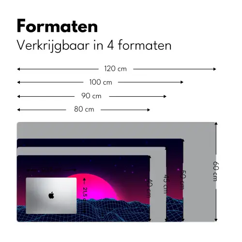 gaming-neon-landschap Muismat XXL klein -sfeer5