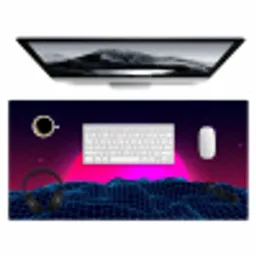 gaming-neon-landschap Muismat XXL klein -3d