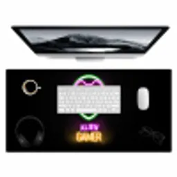 gaming-quotes-neon-alien-gamer-controller Muismat XXL klein -3d