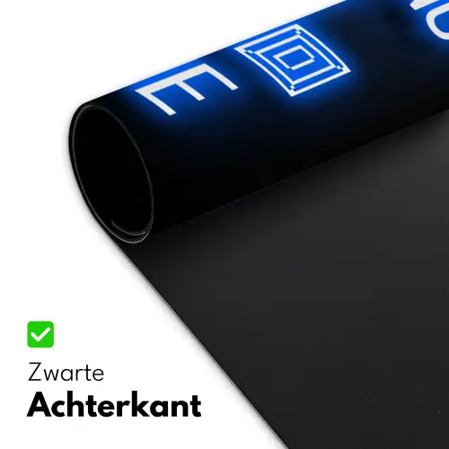 gaming-tekst-gaming-zone-neon-blauw Muismat XXL klein -sfeer2