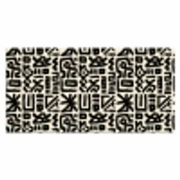Geometrisch - Figuren - Zwart Muismat XXL klein 681 -3d_leeg