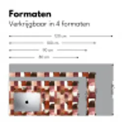 Geometrie - Modern - Retro Muismat XXL klein 681 -sfeer5