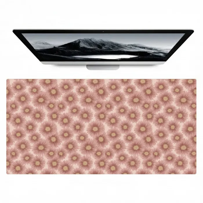 Gerbera - Bloemen - Roze Muismat XXL klein 681 -zzz3d